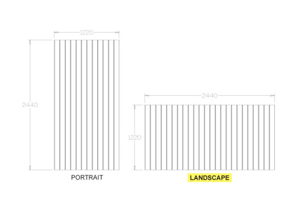 Matchboard Decorative Wall Panels Landscape Raw - Image 3