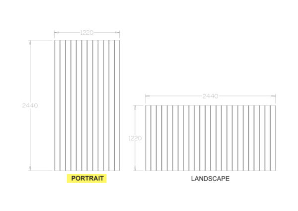 Matchboard Decorative Wall Panels Portrait Primed - Image 3