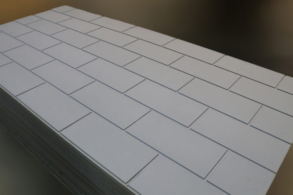 Block Effect Wall Panelling - Split Profile Edge