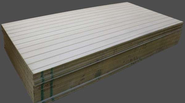 Ash Veneer Wall Panelling - York Profile - 101.6mm Centres - Straight Edge