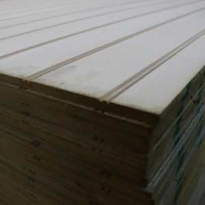 Ash Veneer Wall Panelling – York Profile – 101.6mm Centres – Straight Edge